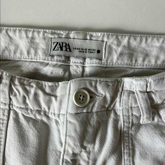 Zara Utility Pants White - Picture 2 of 5